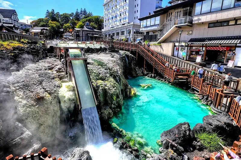 Yubatake spring